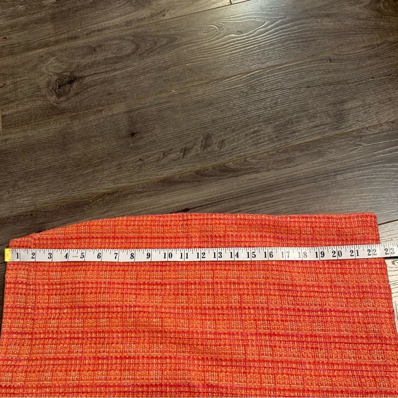 J.Crew No.2 Pencil skirt woven tweed orange pink - Picture 7 of 12